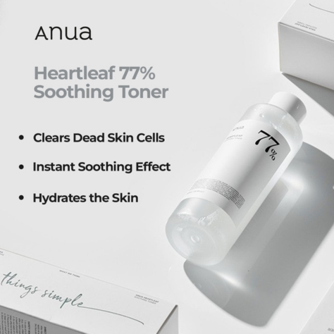 Anua Heartleaf 77% Soothing Toner – K-Beauty Hydrating Toner